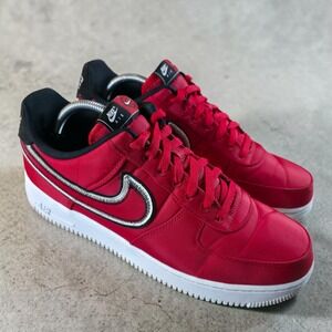 Nike Air Force 1 Low Reverse Stitch University Red Mens Size 10.5 *Clean.